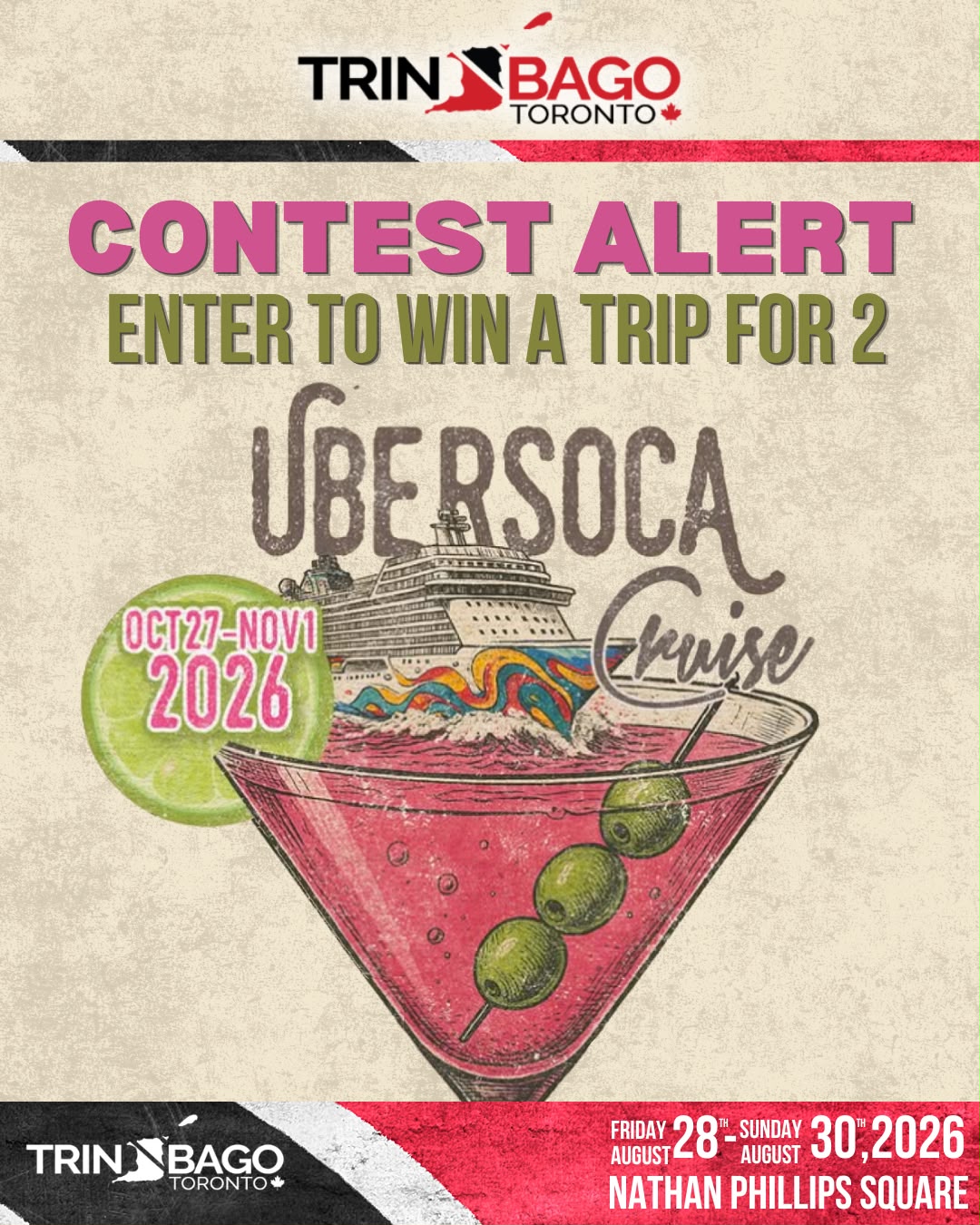 Trinbago - UBER Soca Cruise Giveaway 