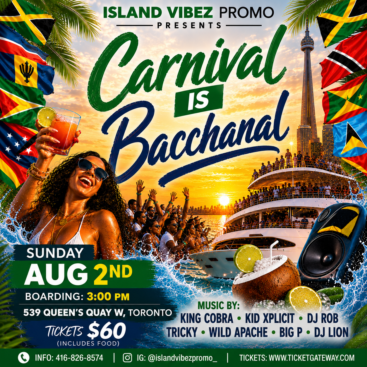 Carnival is Bacchanal - Boat Cruise