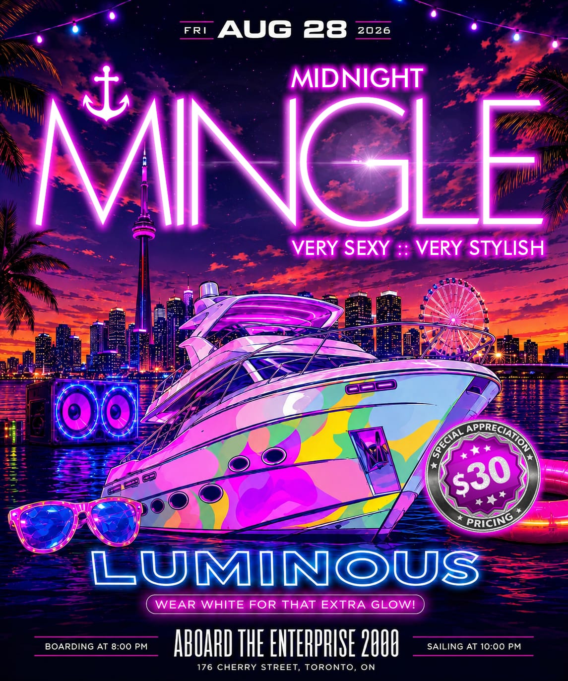 Midnight Mingle Boat Cruise - Luminous