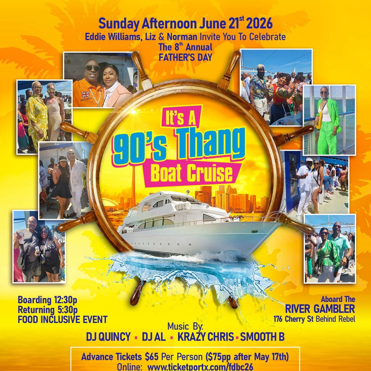 Fathers Day BC - It's A 90s Thang Boat Cruise 